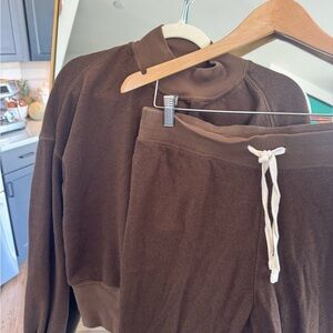Anthropologie Sweatshirt & Drawstring Joggers Set